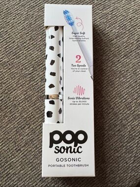 Pop Sonic Portable Toothbrush (New/unused)